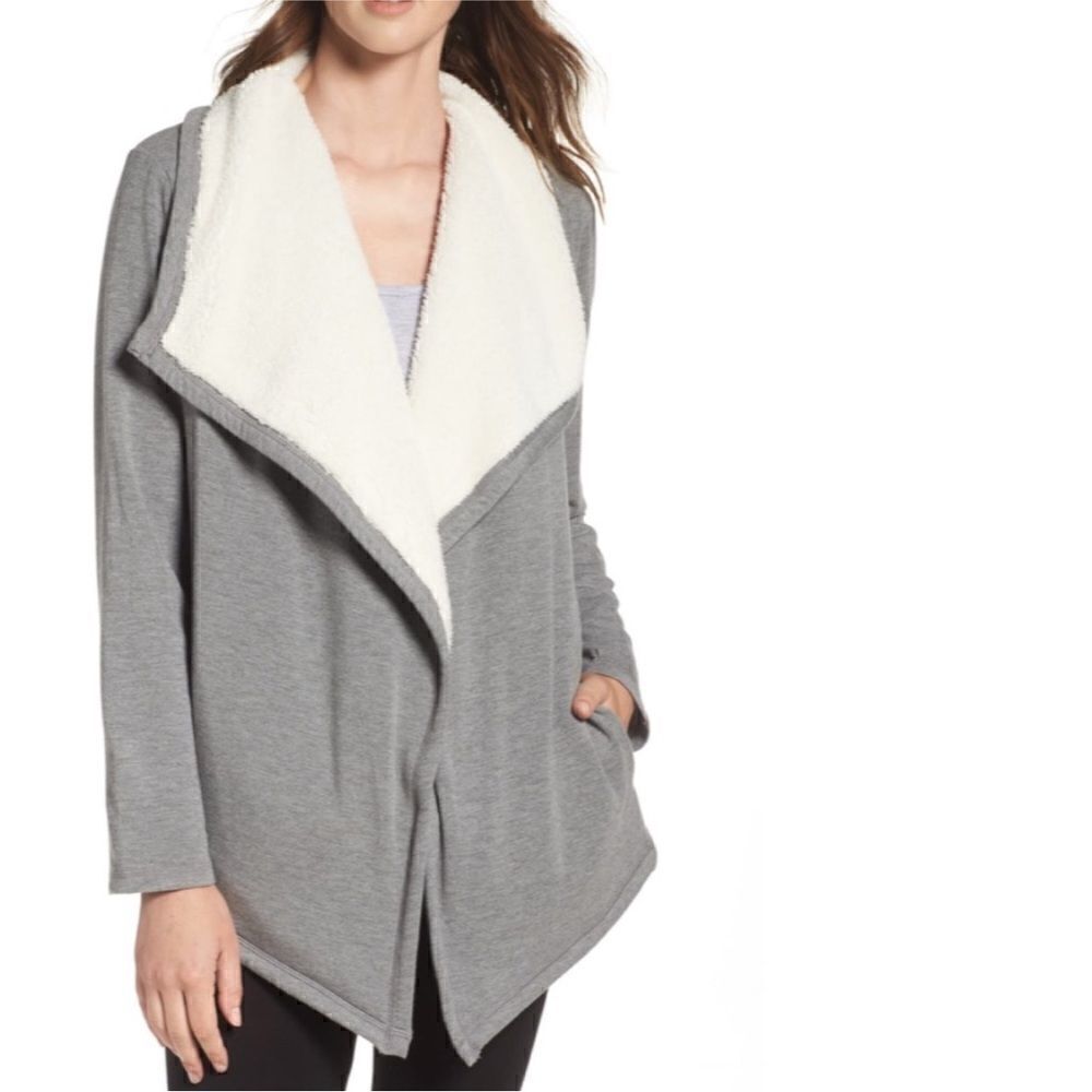 Ugg Faux Shearling Shawl Cardigan Size XS